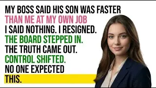My Boss Said His Son Could Do My Job Faster &mdash; I Resigned, and the Board Ended Him Instead
