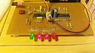 Optical pulsation level indicator exposed with light from a light bulb OSRAM 8.5W