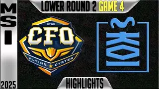 CFO vs MKOI Highlights Game 4 | MSI 2025 Knockouts Round 2 | CTBC Flying Oysters vs Movistar KOI G4
