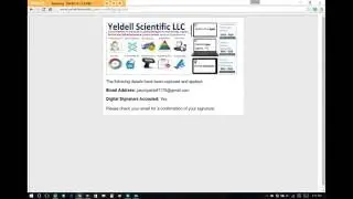 Digital Signature Plugin - Yeldell Scientific
