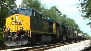 CSX Power: M603 with #7116 at Bryceville, FL #csx 2025