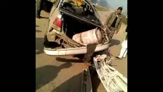 Car accident in NH1 front of surya world collage part 3