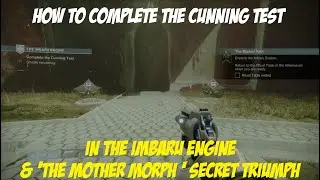 Secret Triumph: 'The Mother Morph' - How to Complete the Cunning Test in Imbaru Engine [Destiny 2]