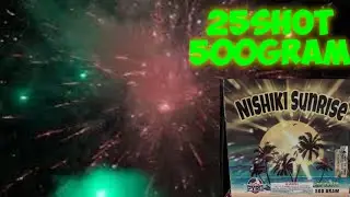 2️⃣5️⃣shot 500gram: NISHIKI SUNRISE (Major League Pyro) *Awesome Nishiki🎂* #loud #fireworks #july4th