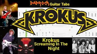 Screaming In The Night - Krokus - Guitar + Bass TABS Lesson (Request)