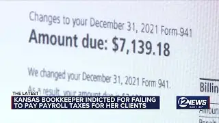 Kansas bookkeeper indicted for failing to pay payroll taxes for her clients