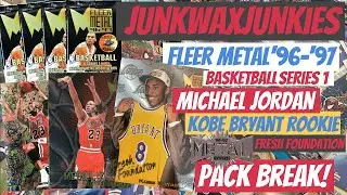 96 97 Fleer Metal Series 1 Basketball pack break Michael Jordan Allen Iverson & Kobe Bryant rookie