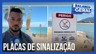 Defesa Civil instala placas de sinalização nas praias de Rio das Ostras
