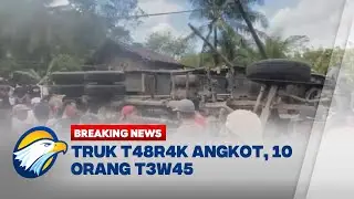BREAKING NEWS - Diduga Rem Blong, Truk T48r4k Angkot di Purworejo