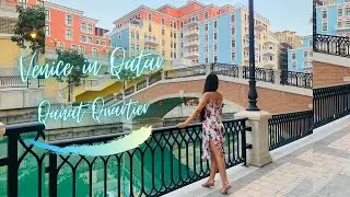 Qanat Quartier (Qatar&rsquo;s own mini Venice) || Venice || Qatar || Travel vlog