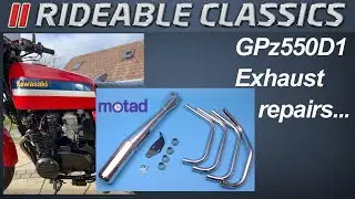 Kawasaki GPz550D1 - Motad exhaust repairs...