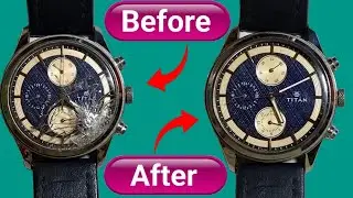 घड़ी की काँच ऐसे लगाये। how to change the watch of broken glass at home । watch glass replacement