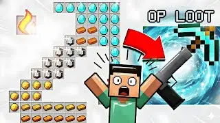 Minecraft, But Every Block Drops Super OP Items!