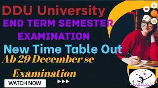 DDU Semester Exam Pattern 2022-23 | New time table |ba,bsc, ma,msc,Mid term,End term examination|