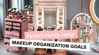 How to Organize Makeup Vanity At Home l