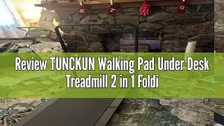 Review TUNCKUN Walking Pad Under Desk Treadmill 2 in 1 Folding Treadmills for Home Office Desk Porta