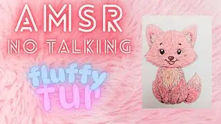 Kawaii Fox Coloring with Soft Fluffy Fur ASMR #coloringbook #amsr #tutorialcoloring #drawing #art