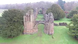 White ladies priory and Lilleshall Abbey Drone flight