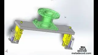 Custom design of a pneumatic clamp with workpiece storage