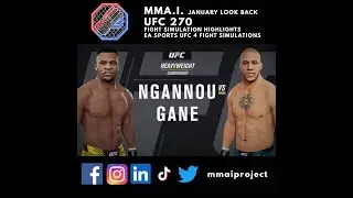 UFC 270: Best UFC 4 Video Game Simulation Finishes - Main Event & Co Main Event Highlights