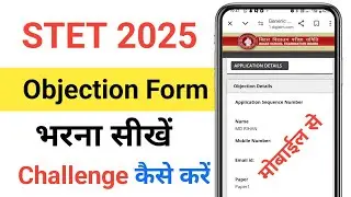 How to fill STET 2025 Answer Key Objection Form?
