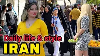 Live video of the daily life & style of Iran | girls Tehran & Shiraz 4k