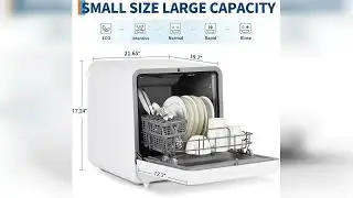 Review: Portable Dishwasher with LED Display - Dual Water Supply (Faucet Hookup & Self-Priming...