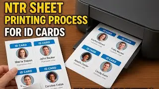 Complete guide to NTR Sheet printing for ID Cards #computerpanel