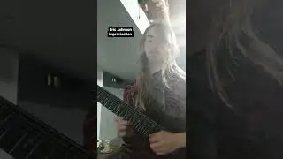 8 string guitar funky playing 🤘🎸 #metal #heavymetal #8strings