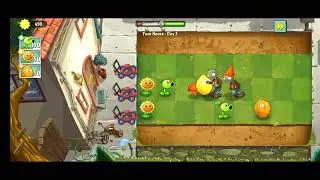 PVZ 2 Challenge - 100 Plants Vs Brickhead Zombie Level 18 Custom Speed