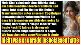 Mein Chef degradiert mich zum Mentor eines 28-J&auml;hrigen er bereut es schnell
