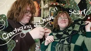 Crocheting A Quilt Inspired Scarf (w/tutorial) | Chatting about the new year