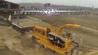 Bandit Model 2290S stationary sawmill/chipmill chipper