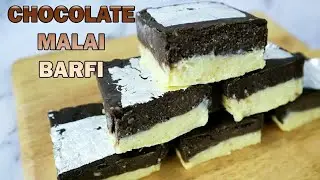 Two Layer Chocolate Burfi |  by Cooking with Benazir