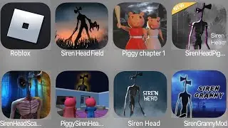 Roblox,Siren Head Field,Piggy Chapter1,Siren Head Piggy,Siren Head Scary,Piggy Siren Head,Siren Head