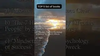 TOP 5 LIST OF BOOKS