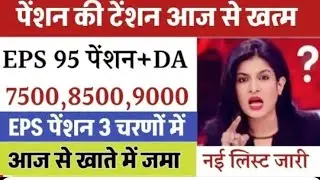 23/01/2026 Three Latest Updates | EPS Pension Update Today | EPS 95 Latest News | EPS 95 Scheme