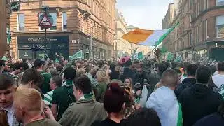 Celtic 2022 title party 🍀 merchant city 🍀