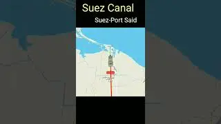 Suez Canal - Connecting Mediterranean Sea to the Red Sea #route #canal #world #egypt #suez #portsaid