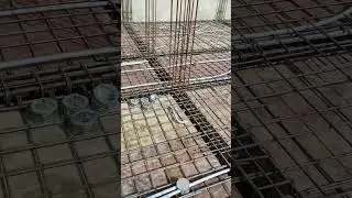 Electrical Pipe Fitting in slab #rcc #slab #concrete #construction #civilengineering #viral #shorts