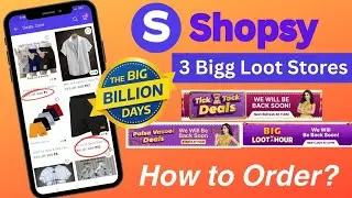 Shopsy ₹1 sale live 🛑 Shopsy ₹1 store order trick|| Shopsy 3 bigg loot stores trick