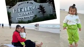  South Goa ke Beach ki Morning | Arossim Beach | Breakfast @HeritageVillageResortandSpaGoa #goatrip 