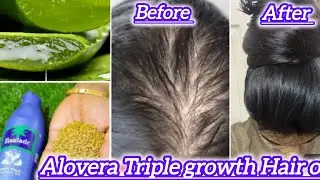 How to make Alovera and Methi seed Hair oil for thick and Healthy Hair | Lashes Beauty parlour 😍