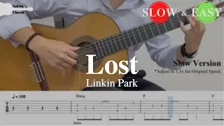 Lost - Linkin Park | Fingerstyle Guitar TAB (+ Slow & Easy)