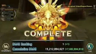 Xakios hard mode 7.6B, Mediana tc3 + Roi [King's Raid]