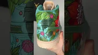 Air Jordan 1 Mid | Wild Lotus 🪷 Update. Custom sneaker from CS2  #cs2  #customs #shorts #sneaker