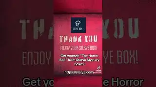 Sterye Mystery Box: The Horror Box, Unboxing #steryemysterybox #unboxing #asmr #horror #slasher