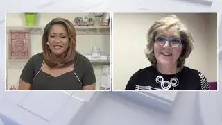 Kelley Gillespie on Fox 5 News highlighting the 2020 Smithsonian Craft Show
