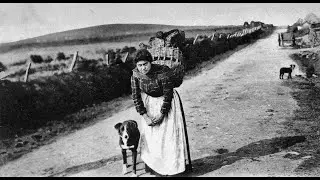 Old Photographs And Footage Of Cutting Peat Outer Hebrides Scotland
