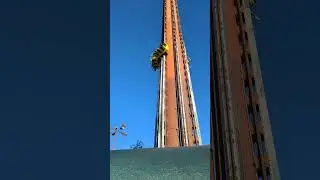 drop tower amusement park thrilling ride #amusementride #amusementpark